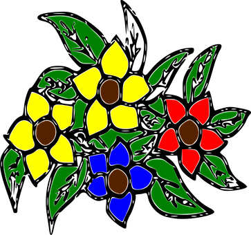 Flowers, Bouquet, Spring, Abstract - Flower Bouquet (363x340)