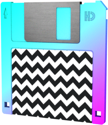 An Open Virtual World With Endless Possibilities - Diskette Gif (388x456)