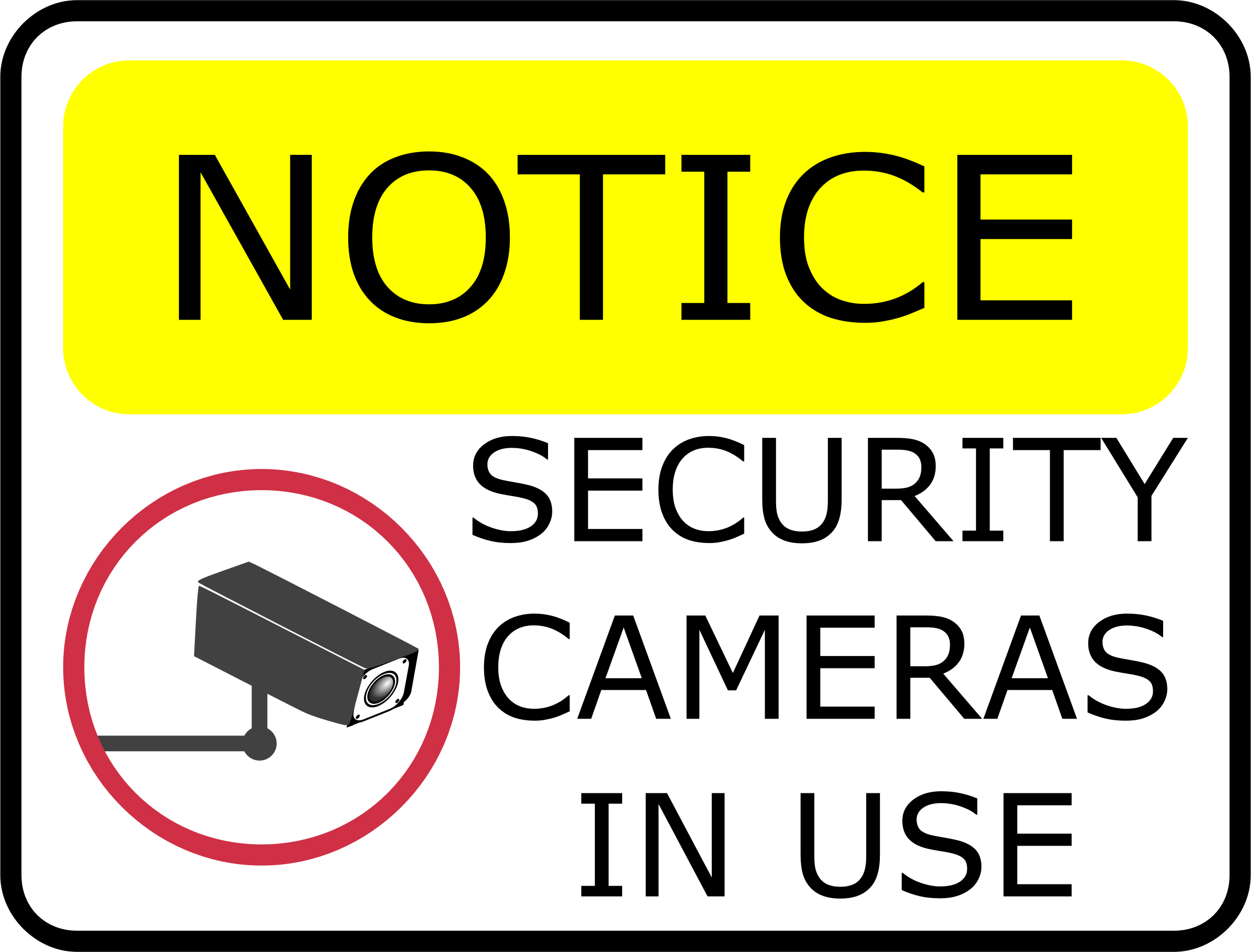 Security Camera Clipart Download - You Are Being Recorded (2292x1746)