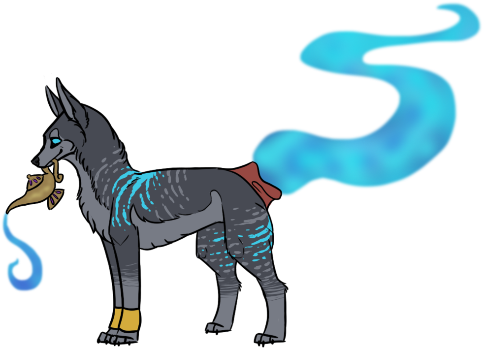 [based Off Of Genie From Aladdin] - Cartoon (1024x768)