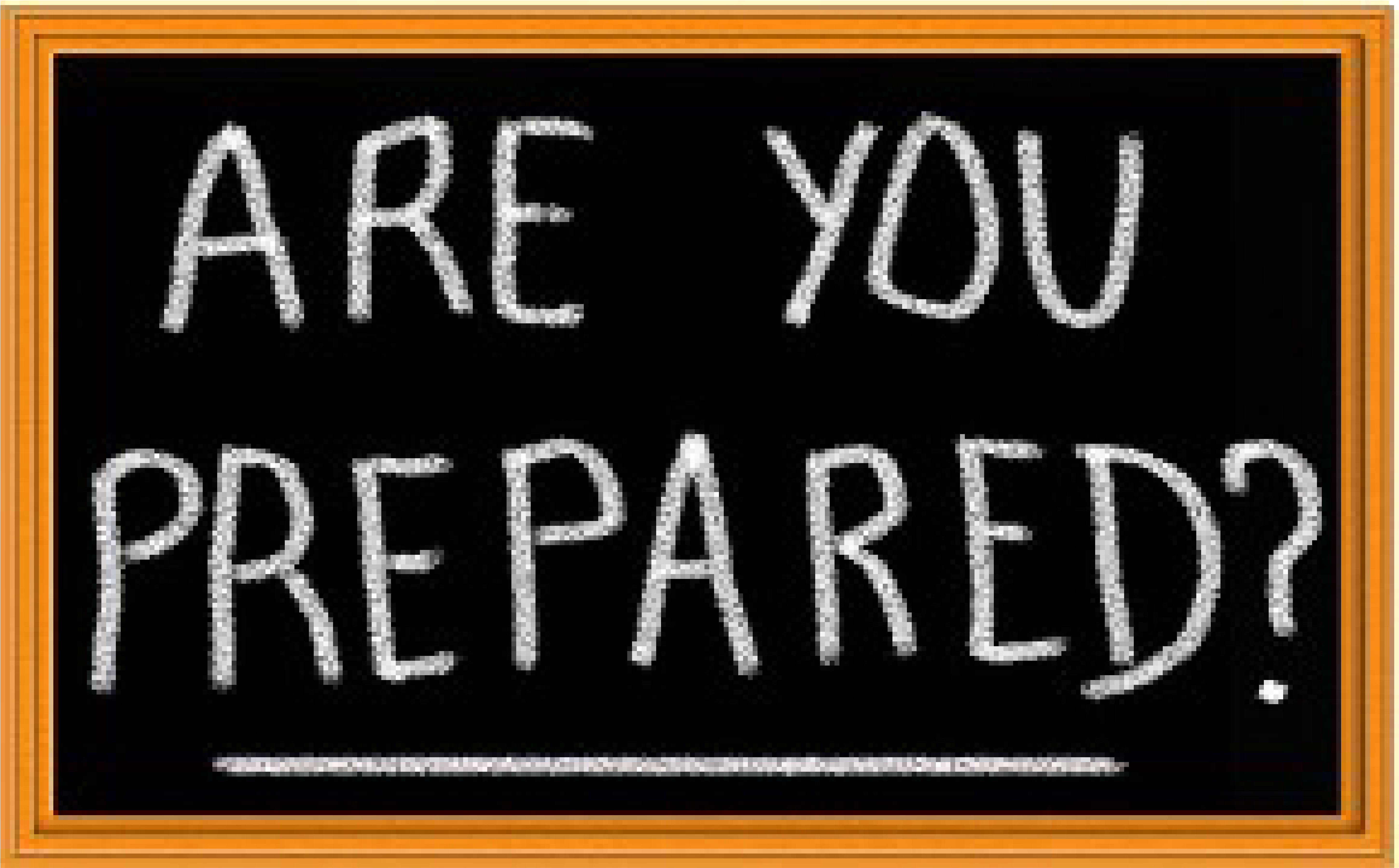 Personal Preparedness - Blackboard (6160x3963)