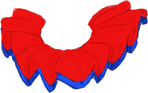 Clown Collar Red And Blue By Clipartcotttage - Clown Collar Png (500x314)