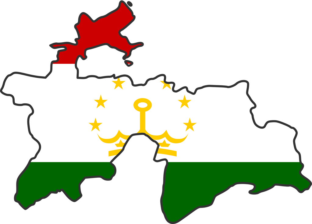 You Have A Gis Project In Tajikistan - Tajikistan Map And Flag (1024x735)