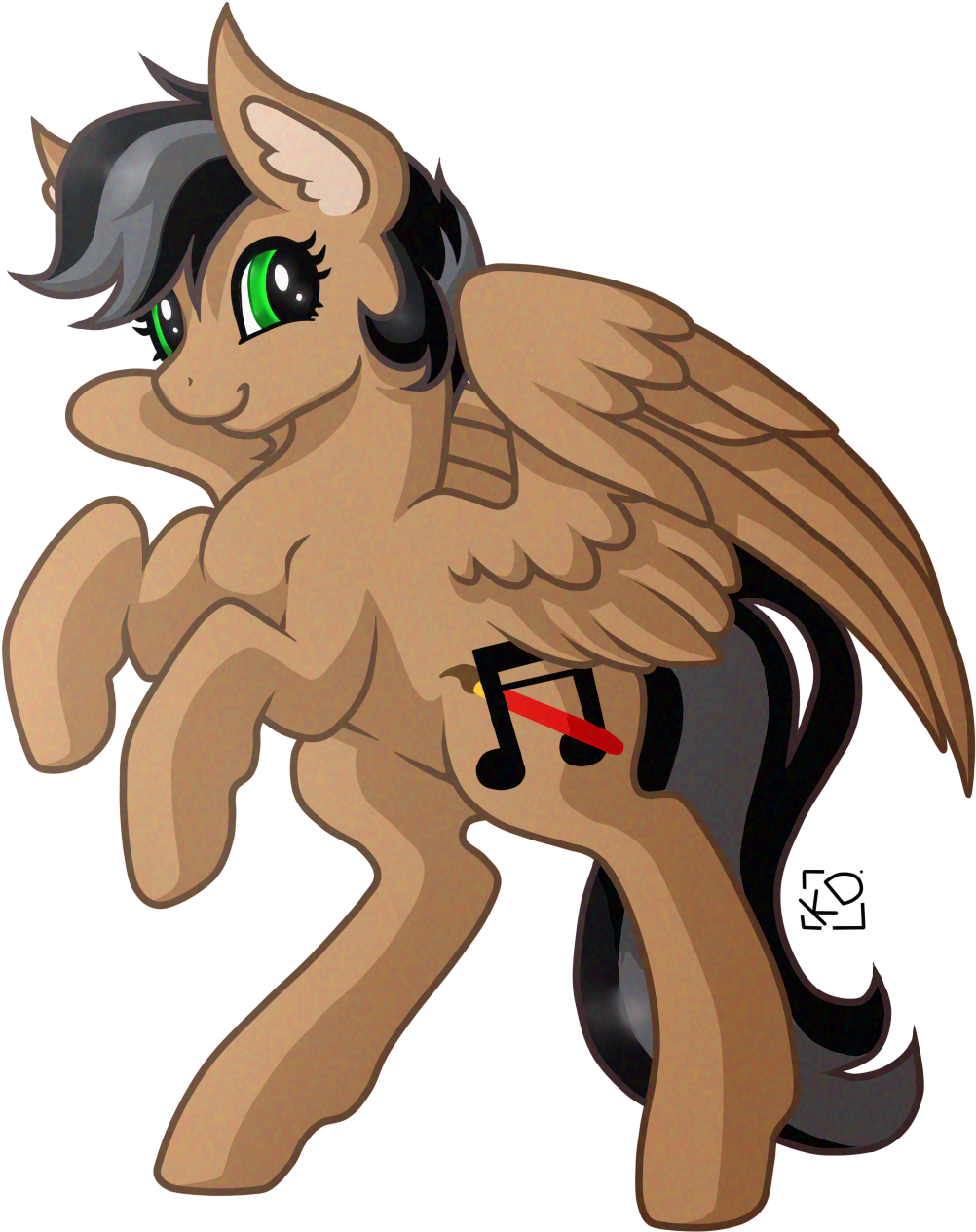 Rearing Pose By Amazing-artsong - Cartoon (1100x1300)