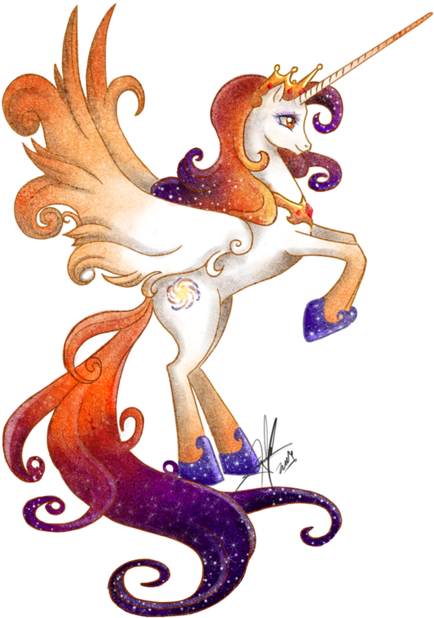 Alicorn Queen By ~ladyamaltea On Deviantart - My Little Pony Princesa Celestia (762x1048)