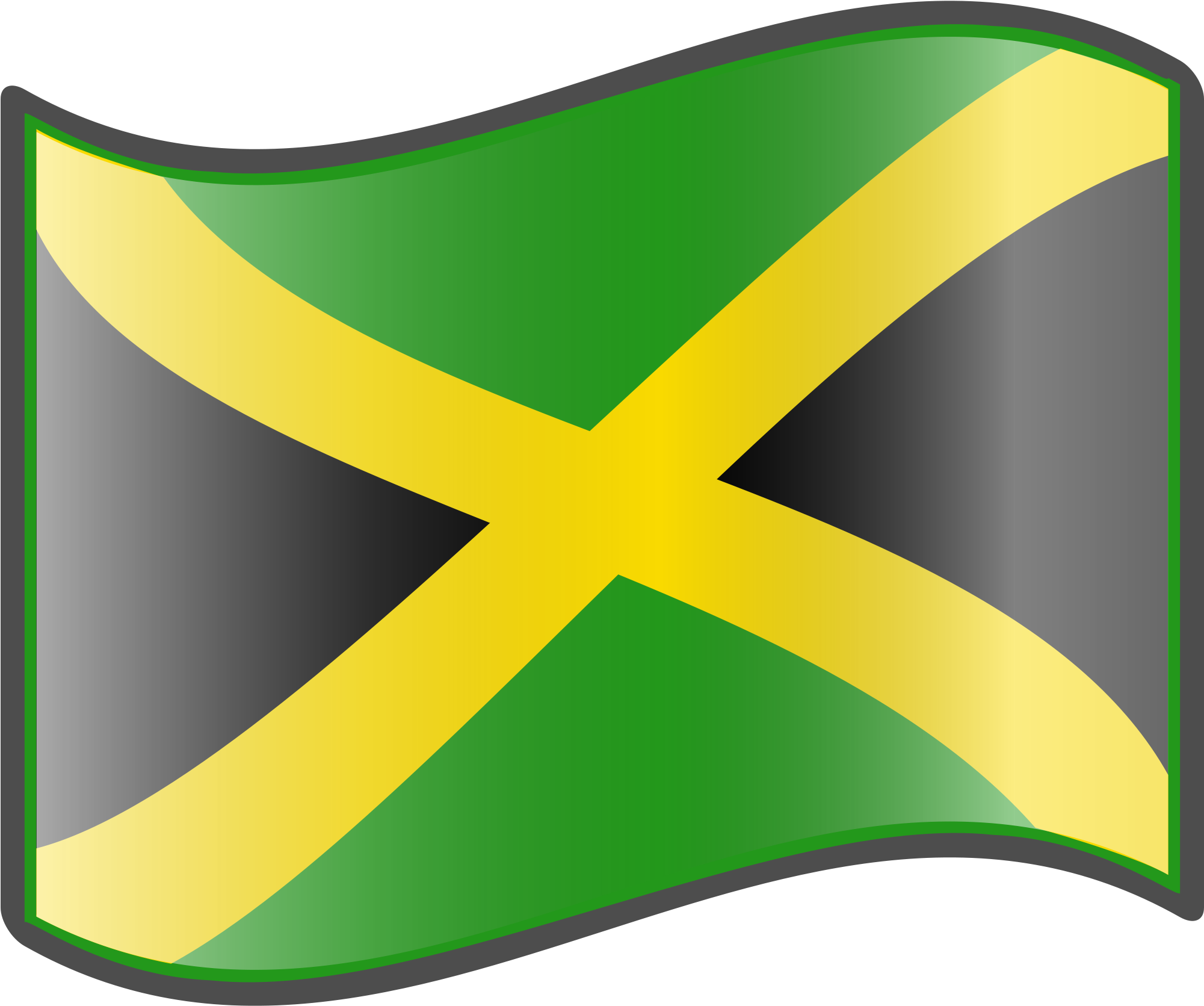 Nuvola Jamaican Flag - Jamaican Flag Clipart (2000x2000)