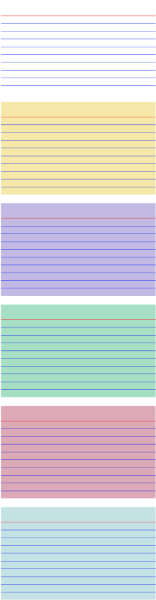 Card Clipart Index Card - Electric Blue (263x900)