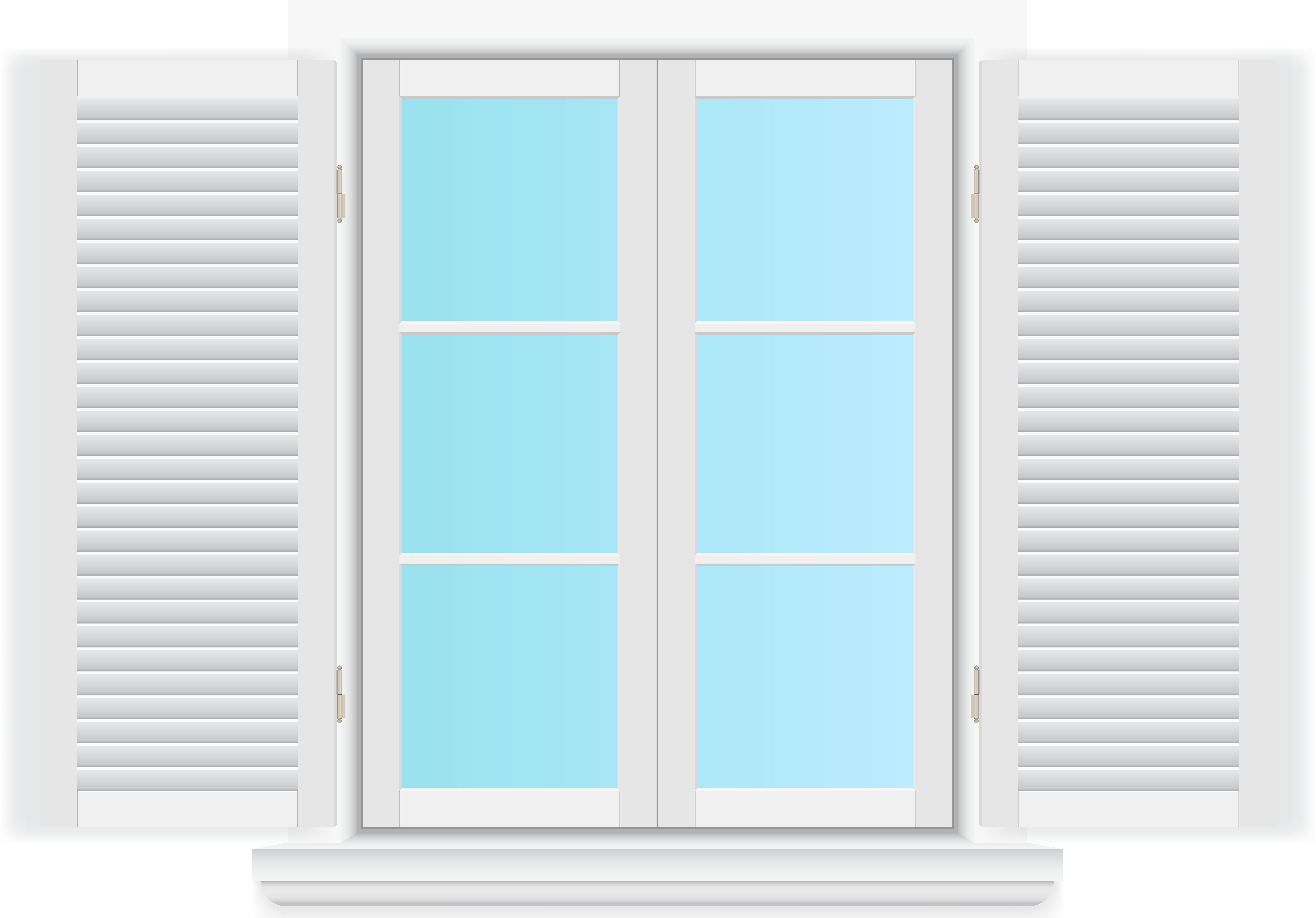 Window With Shutters Png Clip Art - Window Shutters Transparent Background (8000x5655)