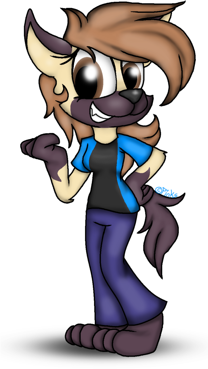 Kira The Hyena By Thepickleblueberry - Cartoon (667x1198)