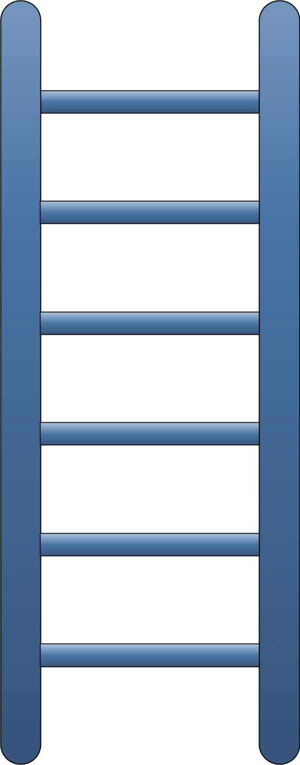 Colouful Clipart Ladder - Ladders Clipart (600x1531)