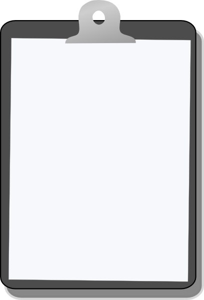 Clipboard Clip Art At Clker Com Vector Clip Art Online - Clipboard Clipart (408x598)