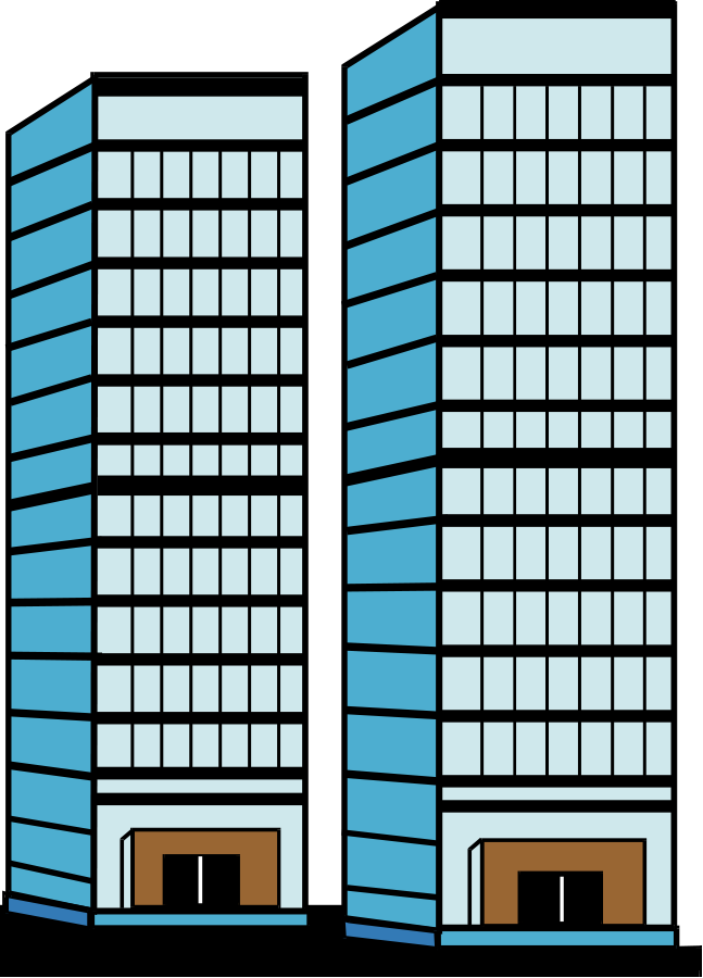 Hochhaus Clipart - Skyscraper Clipart (647x900)