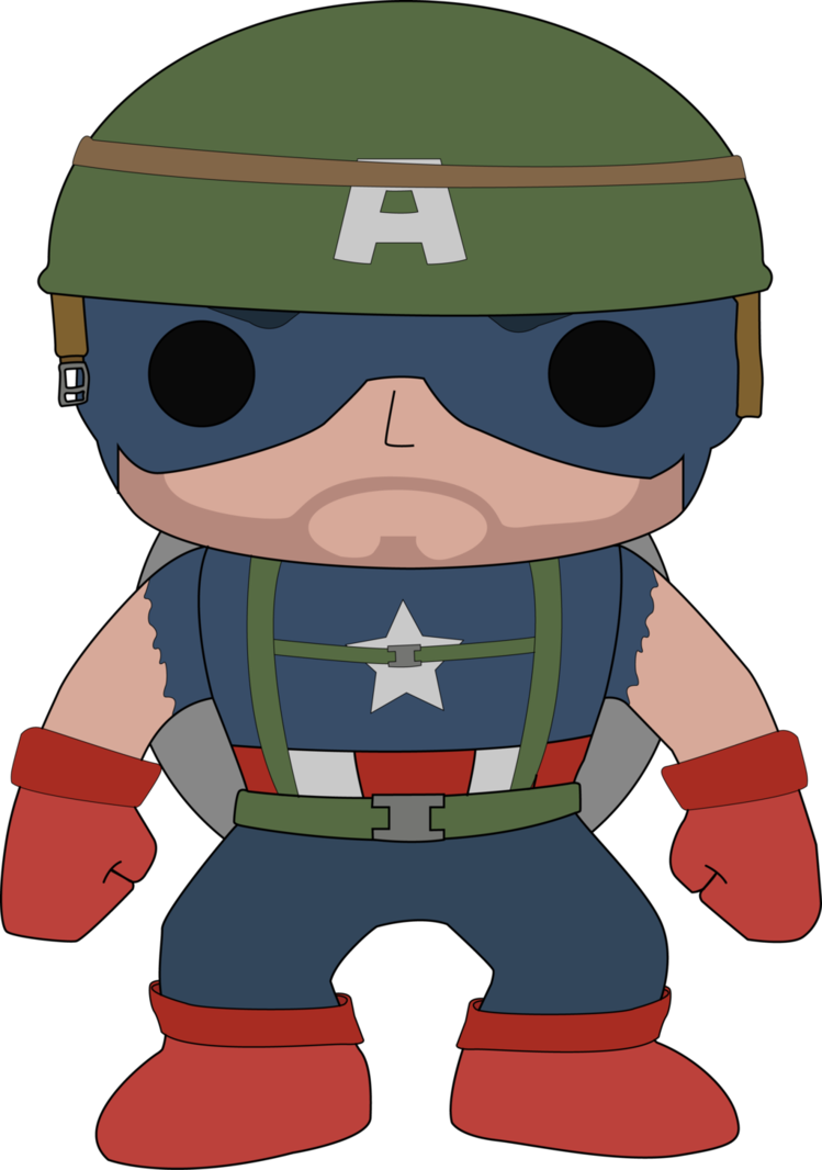 Vietnam Captain America Funko Pop By Nickgonzales7 - Funko Vector (749x1066)