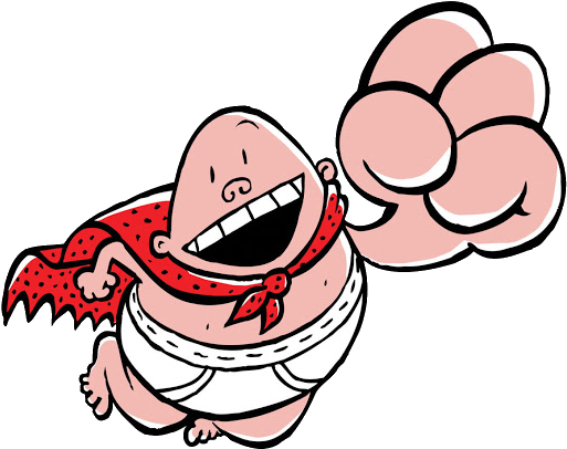 Captain Underpants Transparent Png - Captain Underpants Extra-crunchy Book O'fun 2 - Book (530x417)