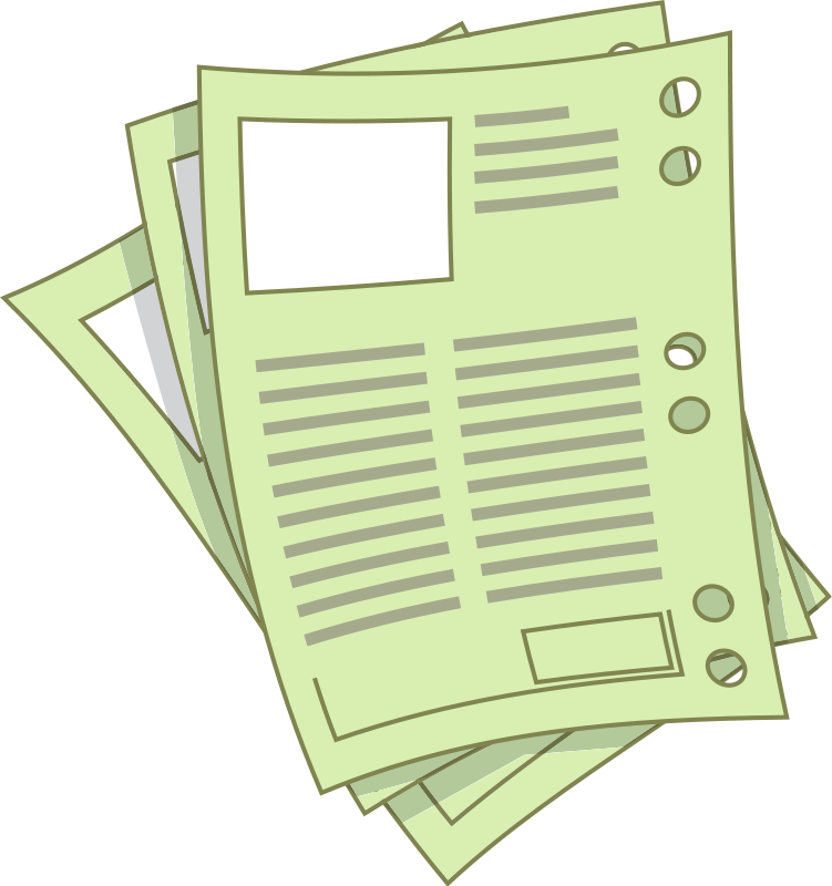 Paper Sheet Clipart Personal Document - Sheets Of Paper Clip Art (751x800)