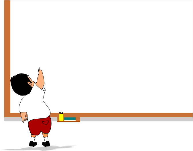 Free Chalkboard Clipart Public Domain Clip Art - Child Writing On Board Clipart (800x632)