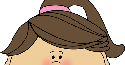 Sad Face Girl Clipart (530x279)