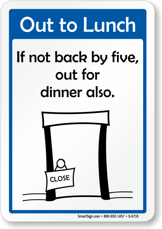 Office Closed For Lunch Sign - International Wheelchair Day 2015 (568x800)