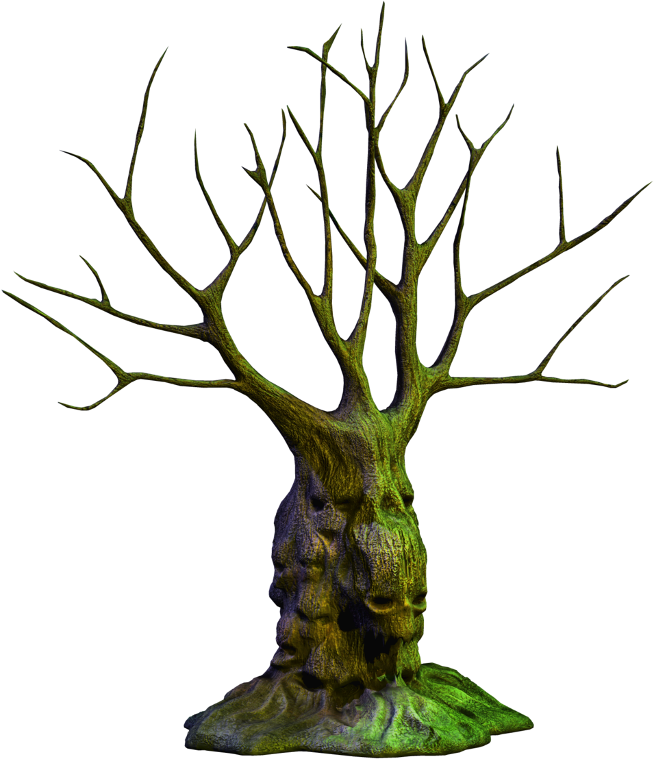 Scary Tree Png - Spooky Tree Png (1024x1144)