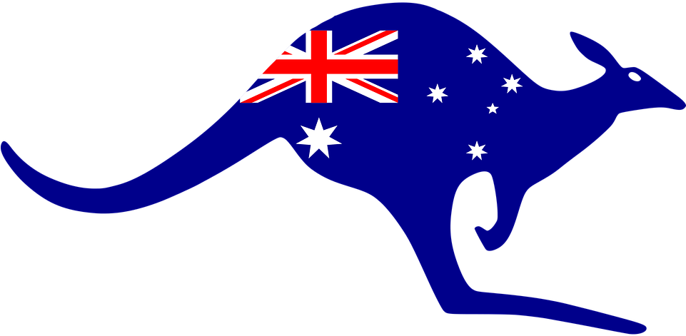 Holi Png 22, Buy Clip Art - Kangaroo With Australian Flag (960x480)