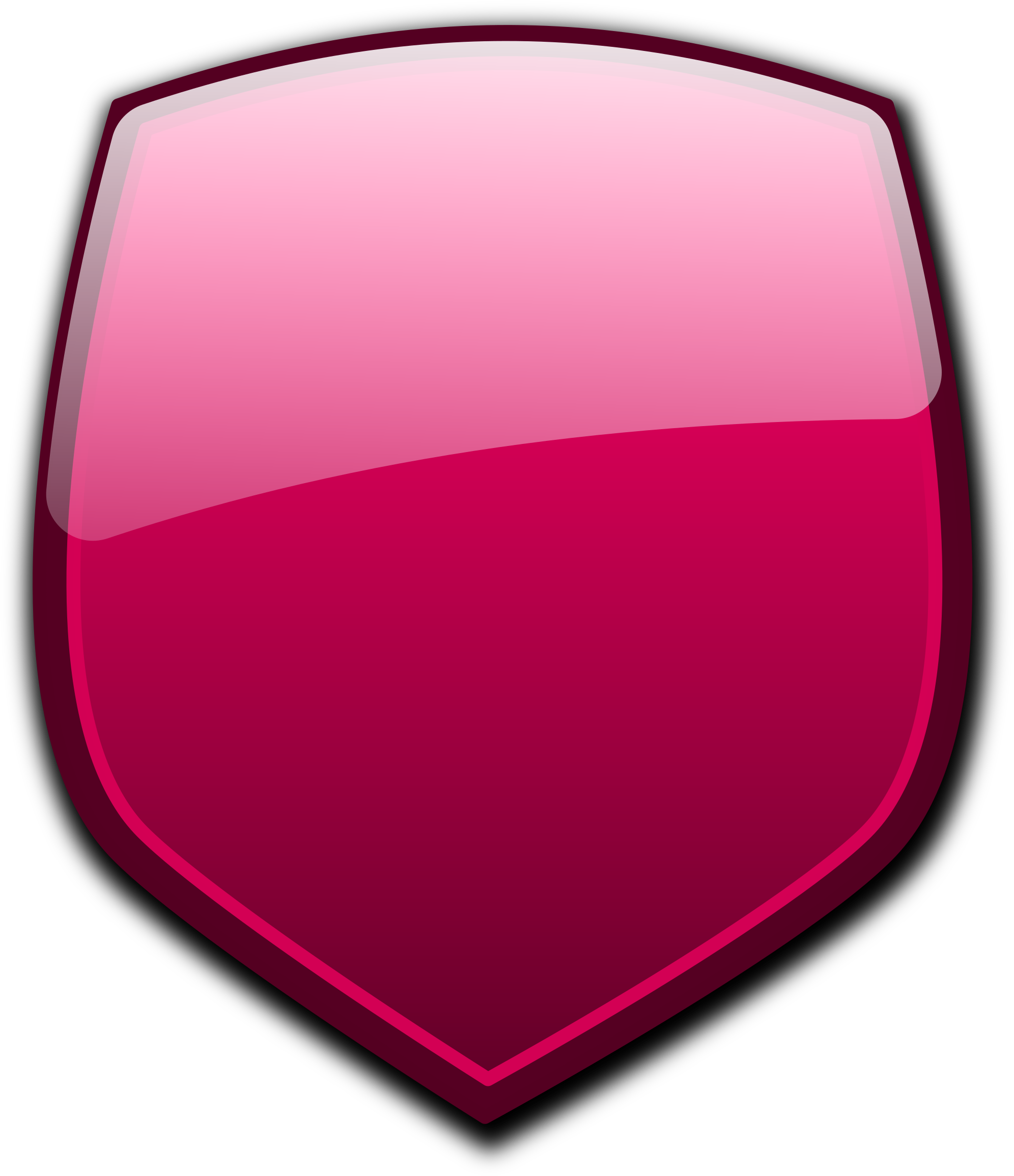 Shield Clipart Glossy - 3d Shield Png (2064x2400)