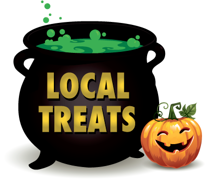 Halloween Fest - Buttonizingbat Halloween Black Cat And Pumpkin, Id (462x415)