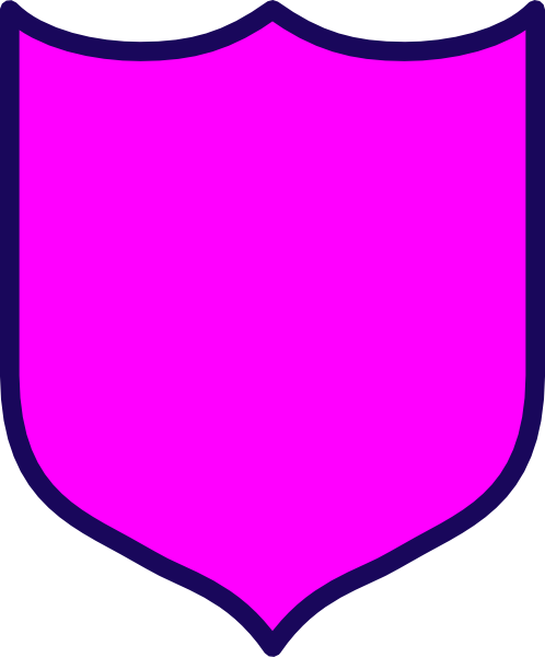 Shield Clipart Pink - Pink Shield Clip Art (498x600)
