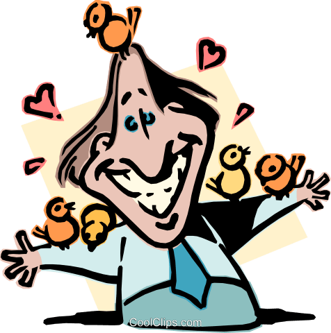 Happiness Royalty Free Vector Clip Art Illustration - Wear A Plunger On Your (476x480)