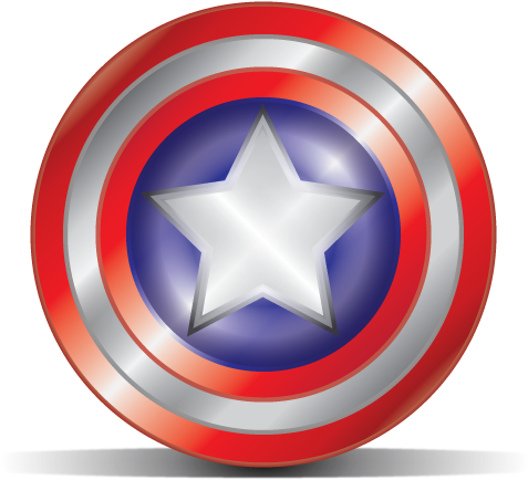 Captain America's Shield By Mine22mine - Captain America's Shield (516x496)