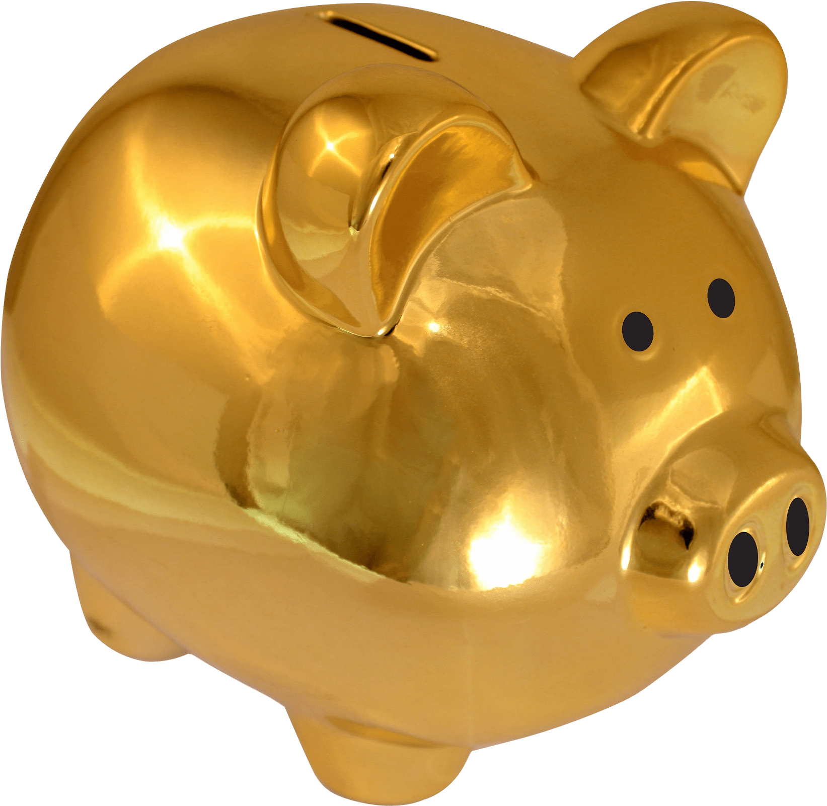 Gold Coin Clipart - Piggy Bank Png (1836x1780)
