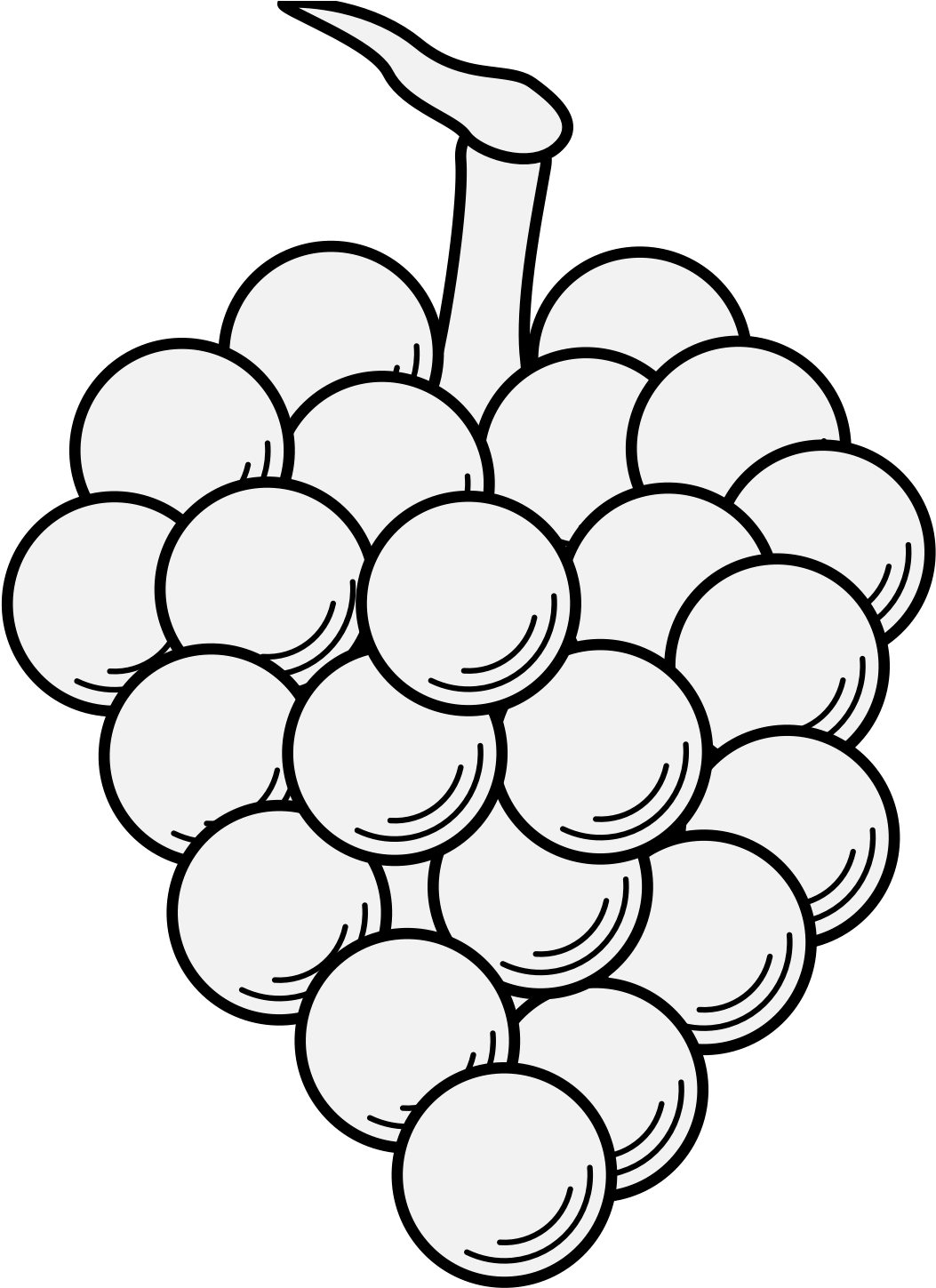 Bunch Of Grapes - Grape (1068x1462)
