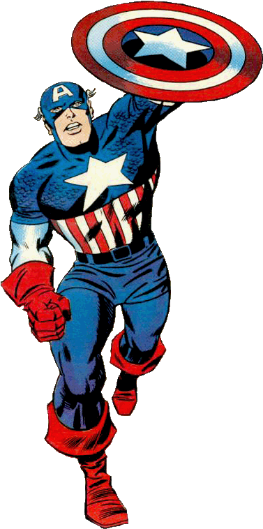With Cap's Shield Being So Closely Associated With - Capitão America Jack Kirby (379x775)