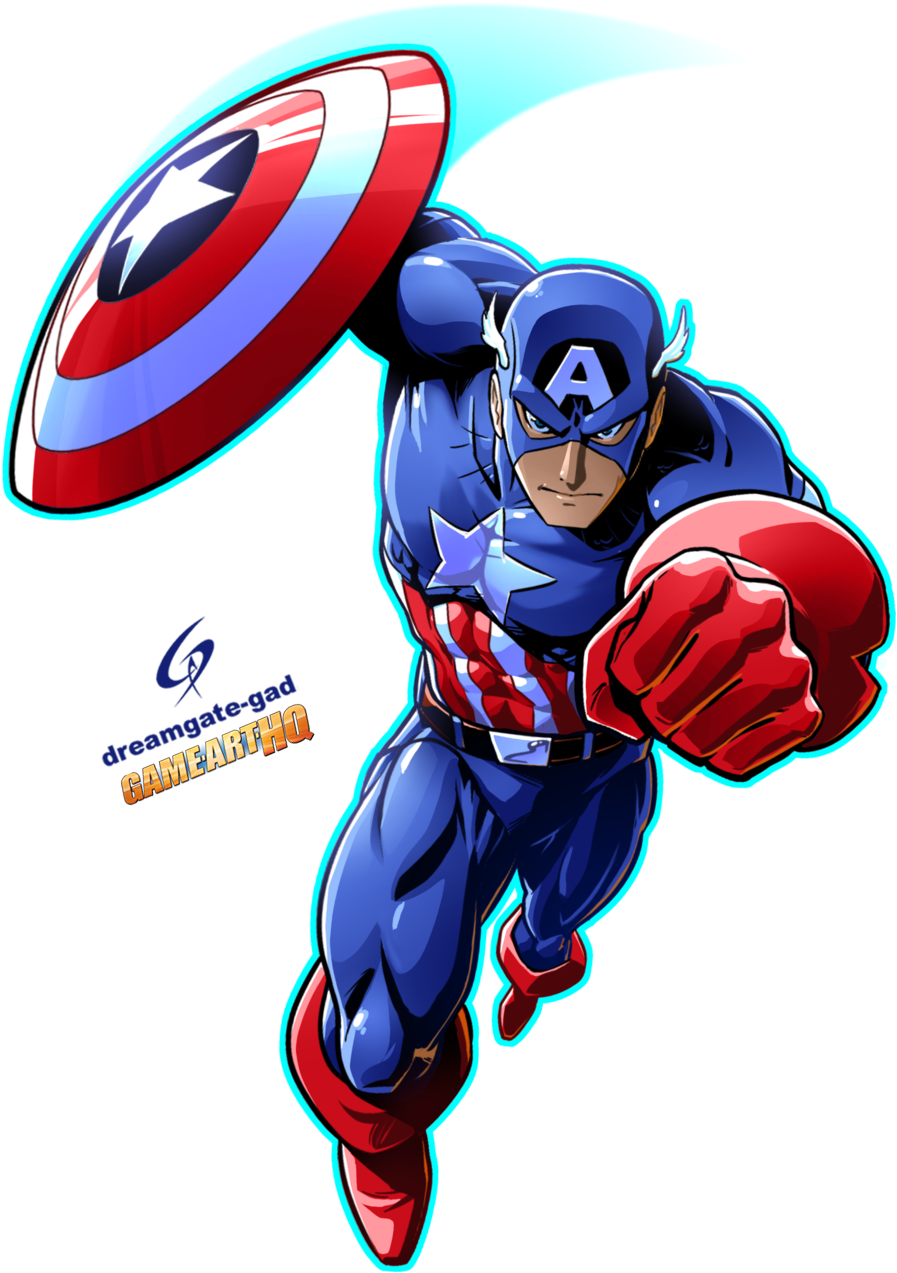 Captain America Is A Part Of The Marvel Fighting Games - Captain America (948x1335)