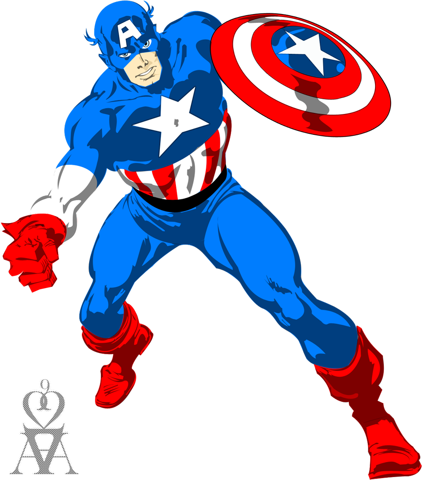Captain - Captain America Vector (900x1009)