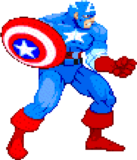 Death Battle Captain America - Marvel Vs Capcom 2 Captain America (500x580)