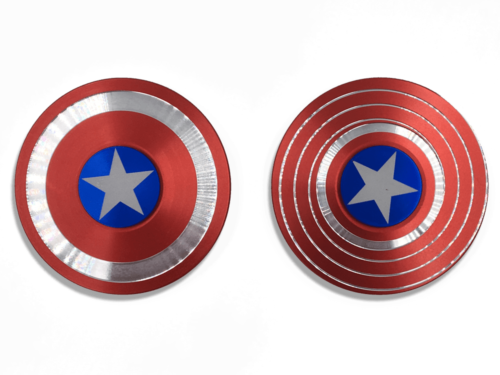 Captain America Marvel Super Heroe Shield Fidget Spinner - Captain America (1000x750)