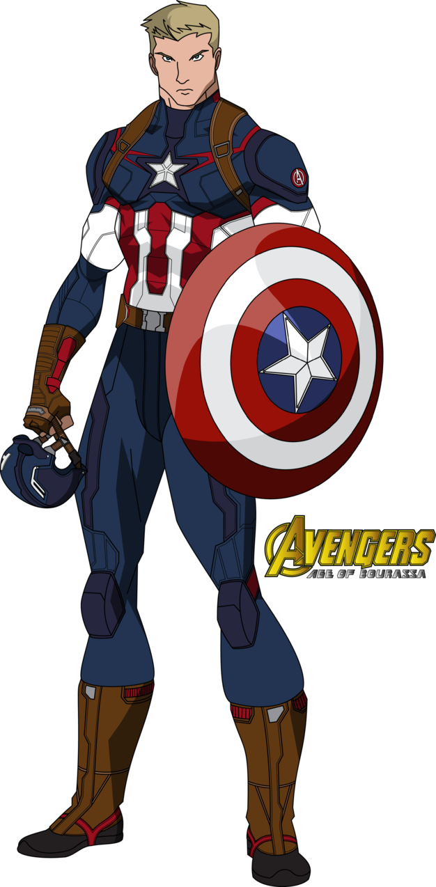Shield Drawing Exquisite Captain America Cartoon 6 - Captain America Marvel Drawing (626x1274)
