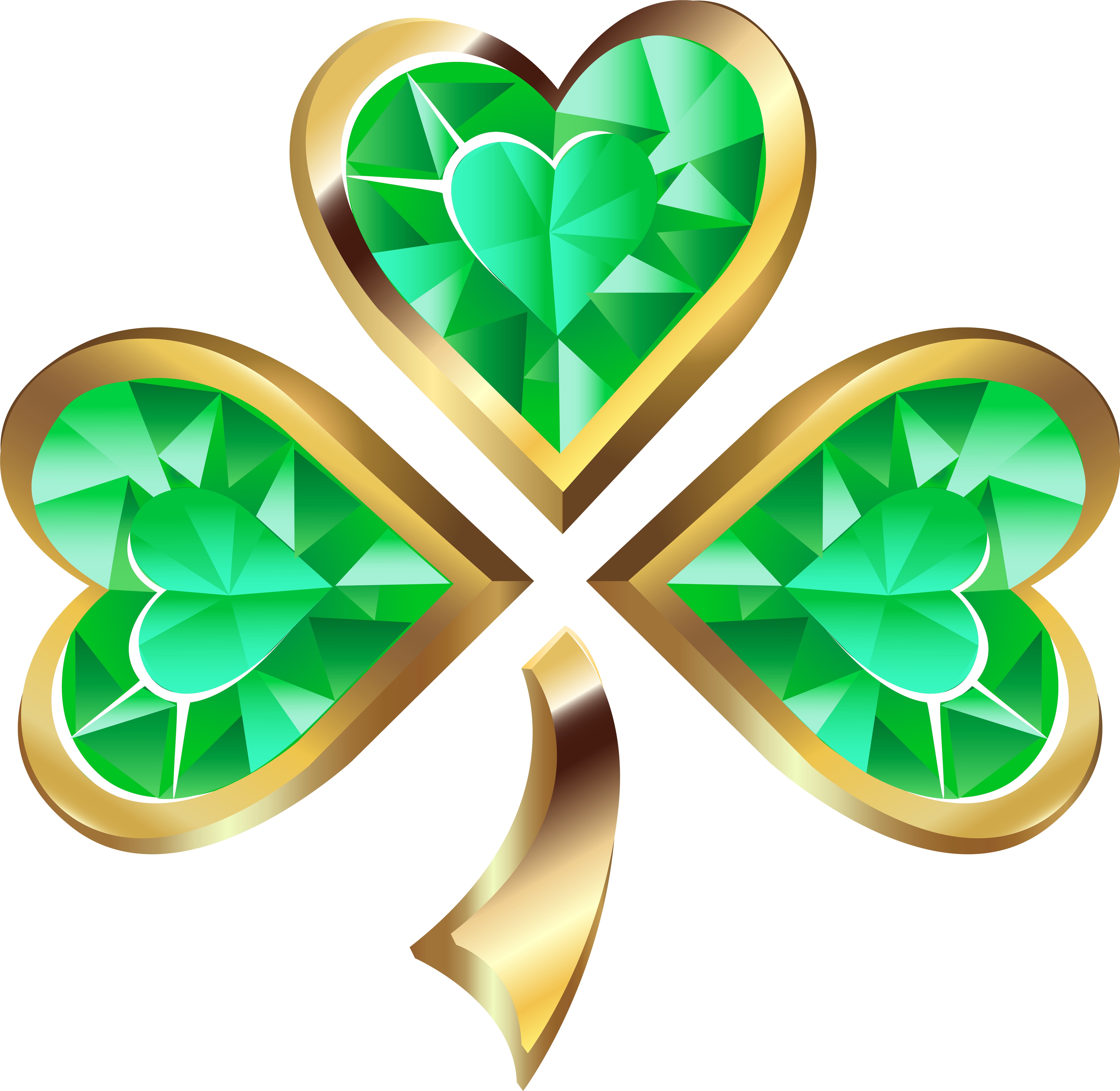 Irish Shamrock Clipart - Irish Shamrock Clipart (8000x7792)