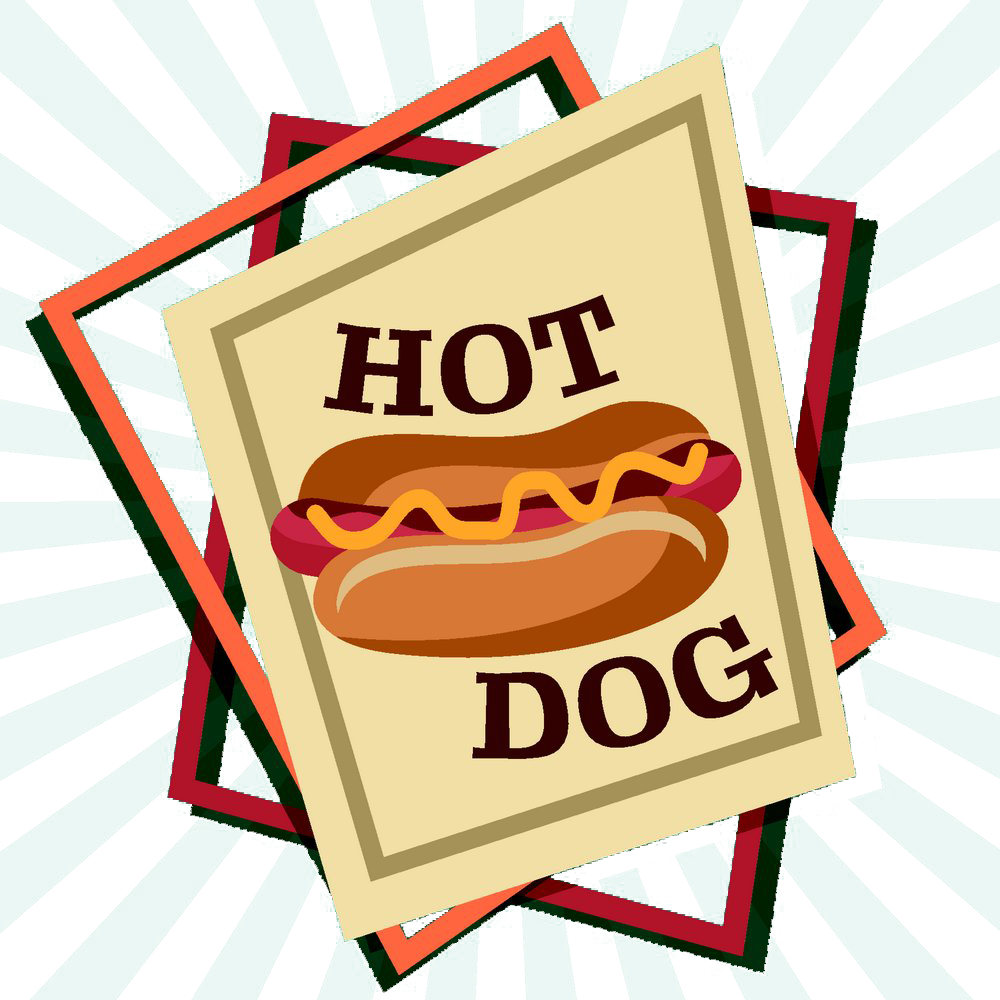 Hot Dog Hamburger Fast Food Barbecue Pizza - Hot Dog (1000x1000)
