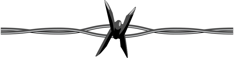 Get Notified Of Exclusive Freebies - Barbed Wire Clip Art (800x199)