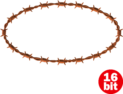 Exelent Barbed Wire Clip Art Border Ornament - Barbed Wire (430x430)