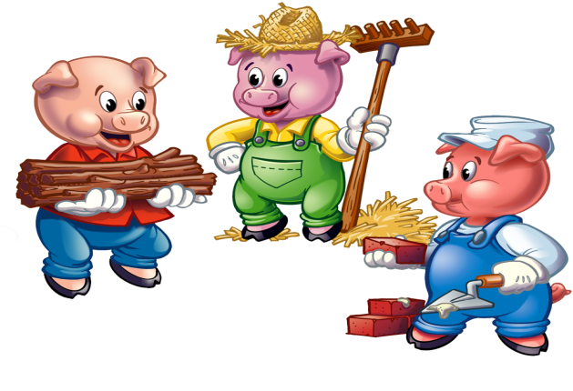 The Three Little Pigs, Hansel And Gretel, Sleeping - Three Little Pigs Story (630x454)