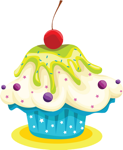 Encuentra Este Pin Y Muchos Más En Cupcakes, De Fatima601956 - Pre-cut Cupcakes Edible Rice / Wafer Paper Cupcake (410x500)