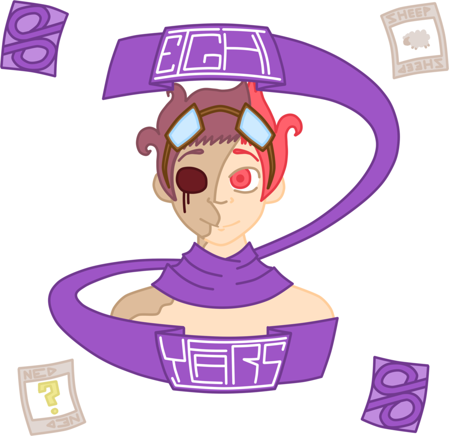 Eight Years By Noodle-licious - Cartoon (907x881)