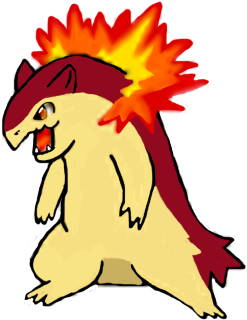 Shiny Typhlosion By Cargirl64 - Cartoon (420x420)