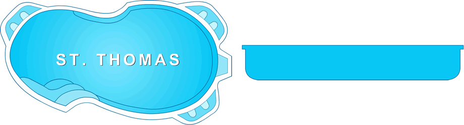 Thomas Fiberglass Pool - Flat Bottom Fiberglass Pools (920x249)