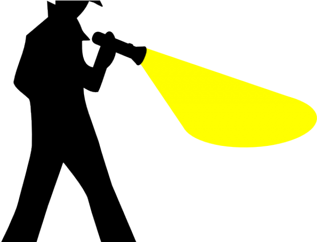 Flashlight Clipart Emergency Light - Flashlight Silhouette (640x480)