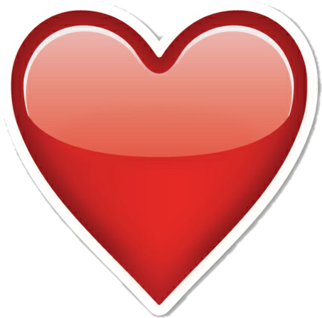 9 - Red Heart Emoji Png (480x475)