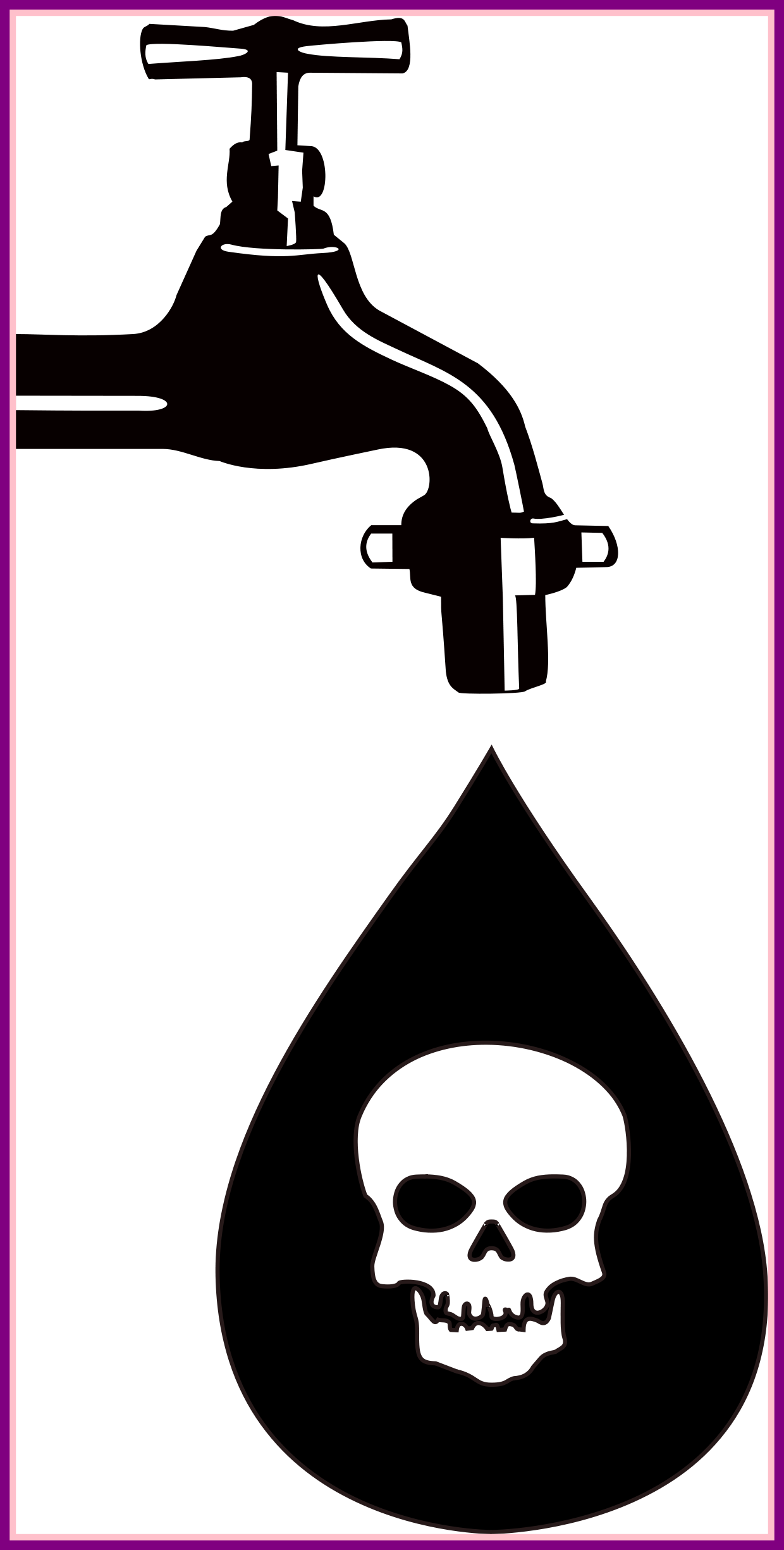 Best Clipart Water Pollution Trouble In The Pics Of - Aluminum Metal Your Fears Won't Take My Rights Print (1240x2450)