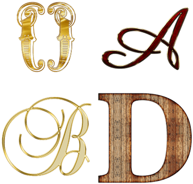 Alphabet - Alphabet - Art - Gold Letter B Png (400x400)